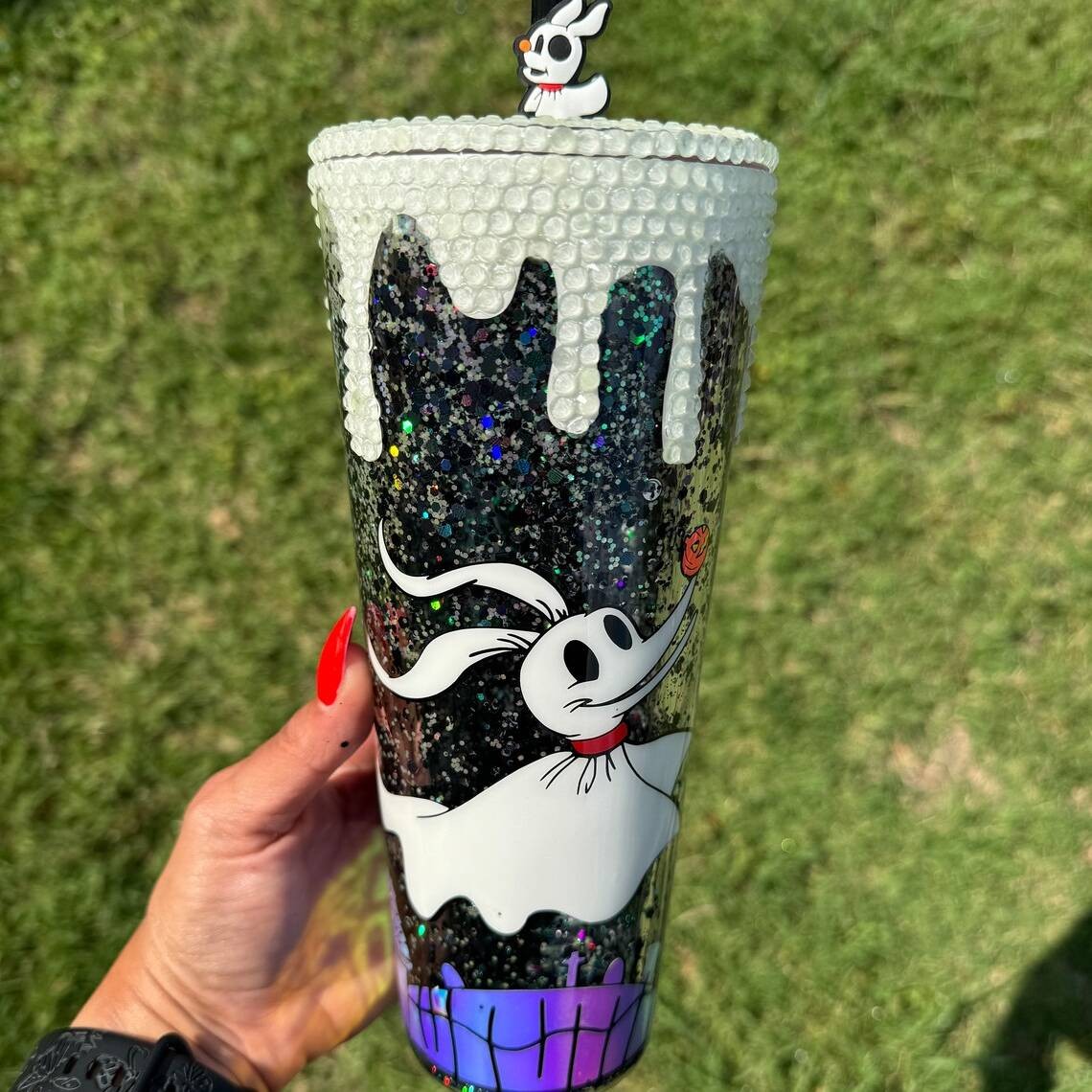 Halloween Rhinestone Tumbler