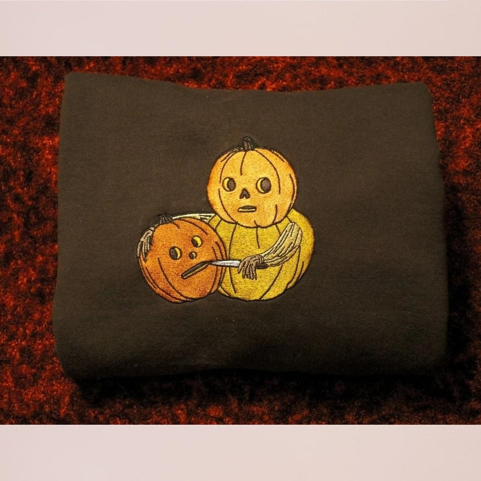 Pumpkin Carver Embroidered Sweatshirt