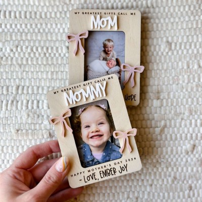 Custom Fridge Photo Frame Magnet For Mother's Day Gift